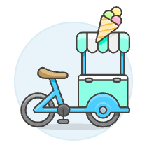 Ice Cream Cart 1 Illustration from UX Colors Set