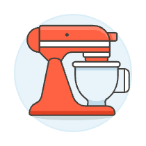Baking Mixer Illustration from UX Colors Set
