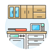 Kitchen Illustration from UX Colors Set