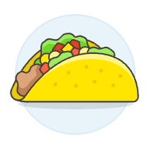 Taco Illustration from UX Colors Set