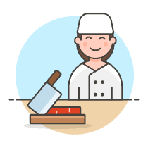 Butcher 2 Illustration from UX Colors Set