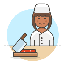 Butcher 4 Illustration from UX Colors Set