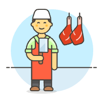 Butcher Shop 2 Illustration from UX Colors Set