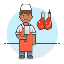Butcher Shop 6 Illustration from UX Colors Set