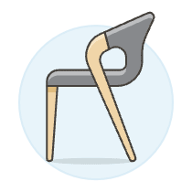 Black Modern Chair Illustration from UX Colors Set