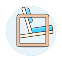 Blue Modern Chair Illustration from UX Colors Set