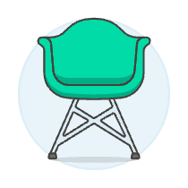 Green Modern Chair Illustration from UX Colors Set