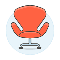 Red Chair Sofa 2 Illustration from UX Colors Set