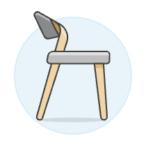 Simple Modern Chair Illustration from UX Colors Set