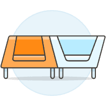 White Orange Sofa Illustration from UX Colors Set
