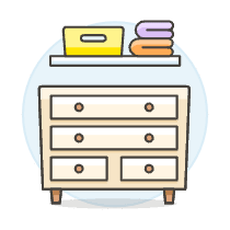 Clothes Cabinet Illustration from UX Colors Set