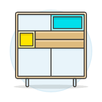 Modern Cabinet 2 Illustration from UX Colors Set