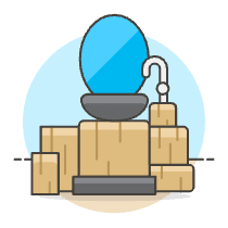 Modern Sink Mirror Illustration from UX Colors Set