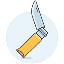 Folding Army Knife Illustration from UX Colors Set