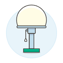 Modern Lamp Illustration from UX Colors Set