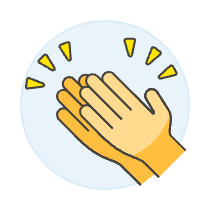 Clap Gesture 2 Illustration from UX Colors Set