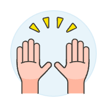 Hand Raise 1 Illustration from UX Colors Set