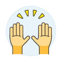 Hand Raise 2 Illustration from UX Colors Set