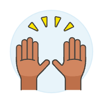 Hand Raise 3 Illustration from UX Colors Set