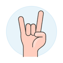 Love Gesture 1 Illustration from UX Colors Set