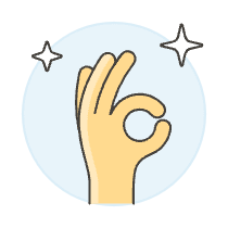 Ok Gesture 2 Illustration from UX Colors Set