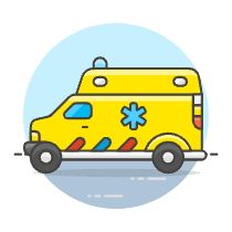 Ambulance 3 Illustration from UX Colors Set