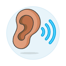 Ear Hearing 2 Illustration from UX Colors Set