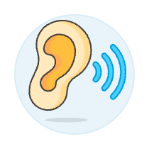 Ear Hearing 3 Illustration from UX Colors Set