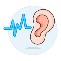 Hearing Signal 1 Illustration from UX Colors Set