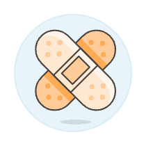 Plasters Illustration from UX Colors Set