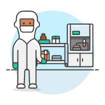 Laboratory Scientist 8 Illustration from UX Colors Set