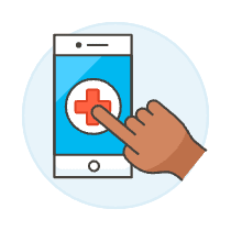 App Health 2 Illustration from UX Colors Set
