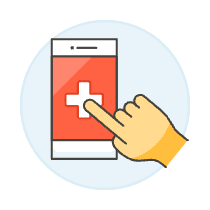 App Health 6 Illustration from UX Colors Set