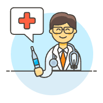 Doctor Consultling 3 Illustration from UX Colors Set