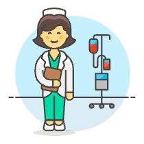 Nurse Care 6 Illustration from UX Colors Set
