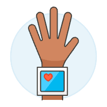 Heart Rate 8 Illustration from UX Colors Set