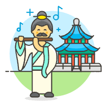 Ancient Asian Illustration from UX Colors Set