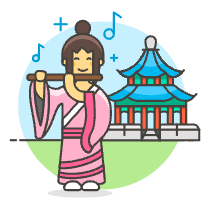 Ancient Asian Illustration from UX Colors Set