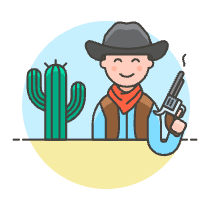 Cowboy 1 Illustration from UX Colors Set