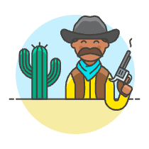 Cowboy 3 Illustration from UX Colors Set