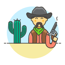 Cowboy 5 Illustration from UX Colors Set
