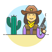 Cowboy 6 Illustration from UX Colors Set