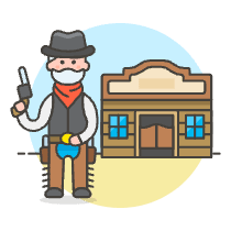 Cowboy Saloon 1 Illustration from UX Colors Set