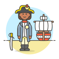Sailing Ship Captain 4 Illustration from UX Colors Set