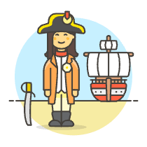Sailing Ship Captain 6 Illustration from UX Colors Set