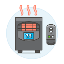 Heater Illustration from UX Colors Set