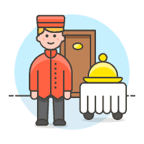 Room Service 1 Illustration from UX Colors Set
