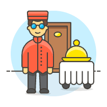 Room Service 2 Illustration from UX Colors Set