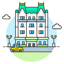 Luxury Hotel Illustration from UX Colors Set