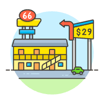 Motel Illustration from UX Colors Set